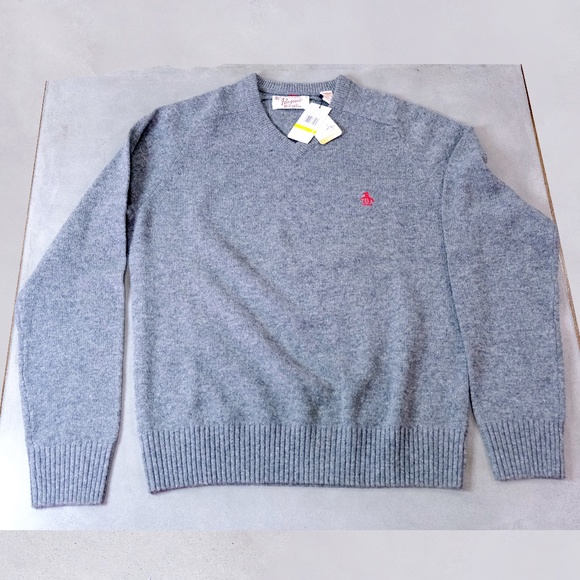 NWT ORIGINAL PENGUIN V-NECK SWEATER - Picture 5 of 8